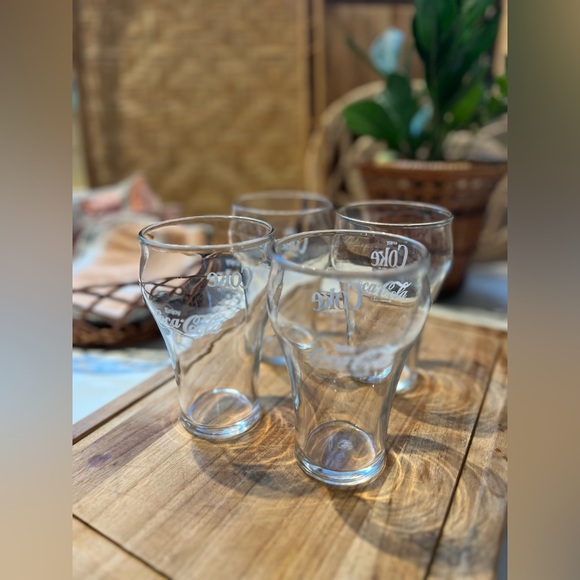 Set/4 Vintage drug store Coca-Cola glasses - Picture 5 of 10